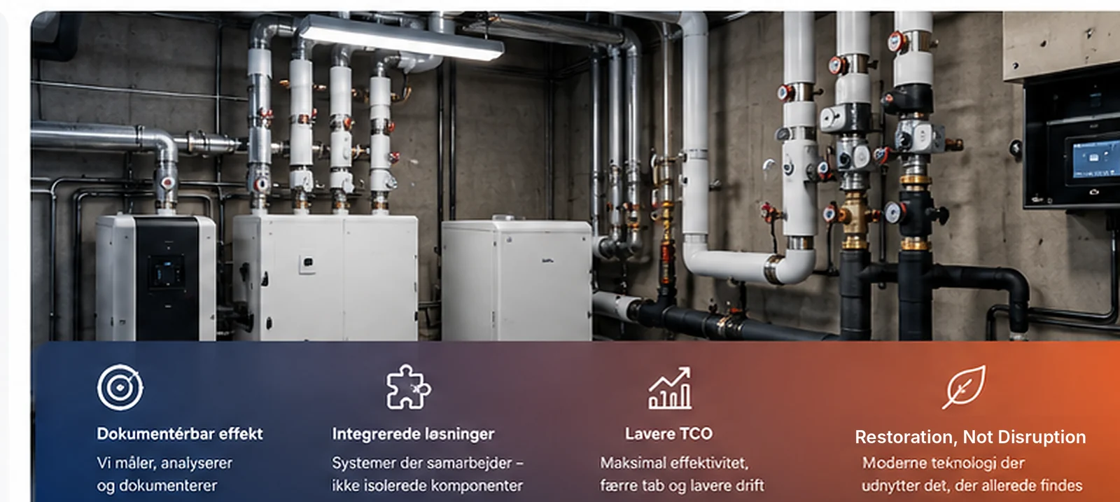 ThermRev teknikrum – dokumentérbar effekt, integrerede løsninger, lavere TCO